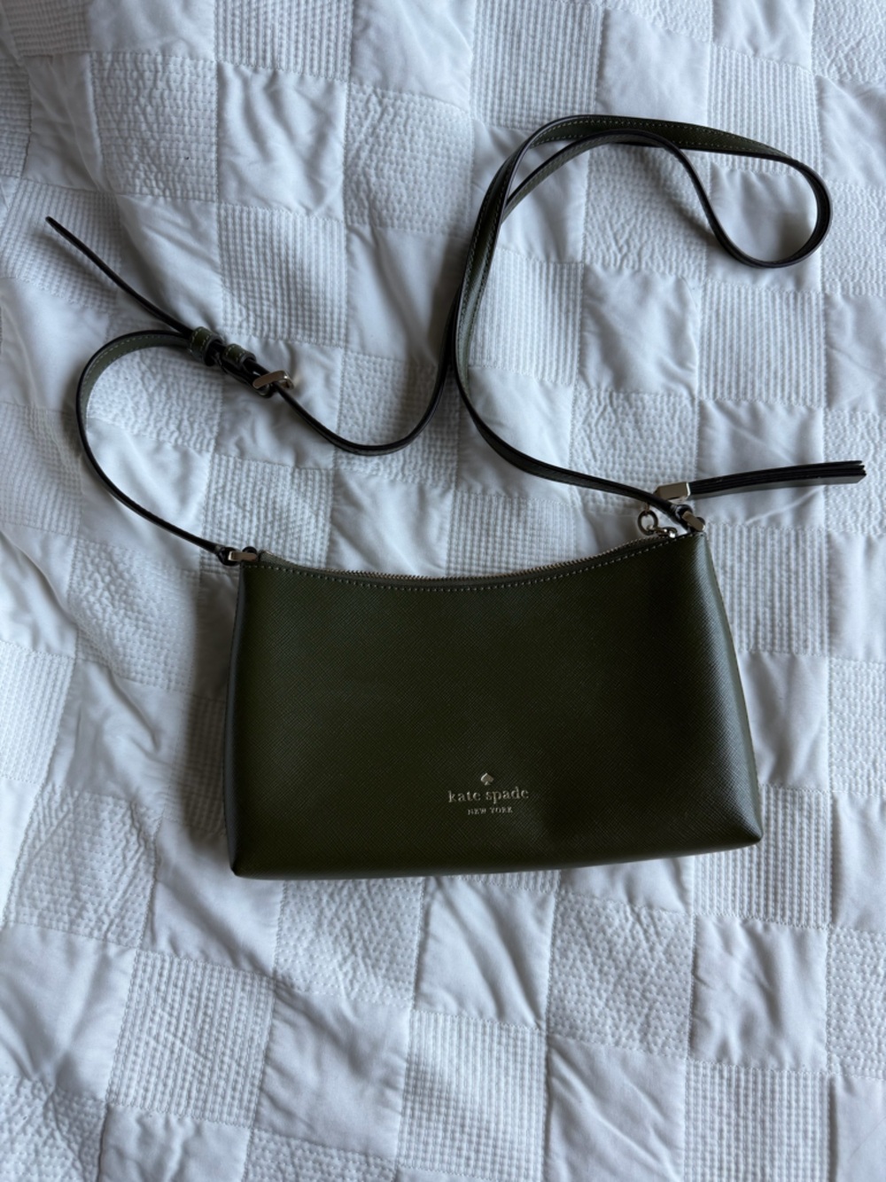 Kate Spade Olive Green Sadie Crossbody Bag